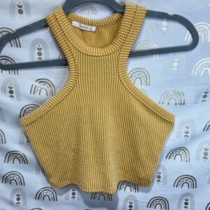 Timing Mustard Knit Tank Top